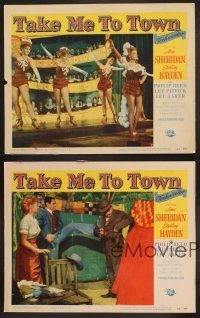 3p271 TAKE ME TO TOWN 4 LCs '53 saga of sexy Ann Sheridan & the men she fooled, Sterling Hayden!