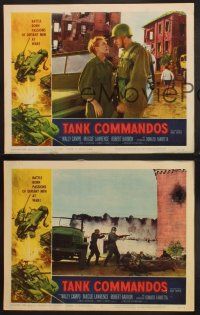 3p521 TANK COMMANDOS 3 LCs '59 AIP, Wally Campo, Maggie Lawrence, cool images of WWII battle!