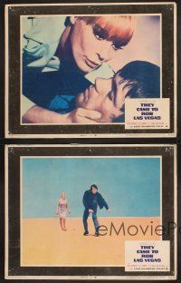 3p277 THEY CAME TO ROB LAS VEGAS 4 LCs '68 Gary Lockwood, Elke Sommer, Jack Palance!