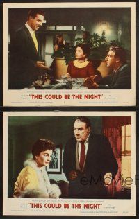 3p280 THIS COULD BE THE NIGHT 4 LCs '57 sexy Jean Simmons, Paul Douglas & Anthony Franciosa!