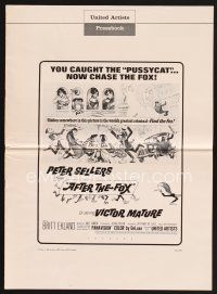 3r190 AFTER THE FOX pressbook '66 De Sica's Caccia alla Volpe, Peter Sellers, Victor Mature, Ekland