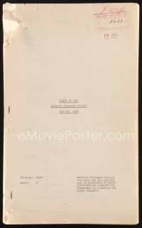 3r129 EARLY TO BED release dialogue script May 27, 1936, screenplay by Arthur Kober!