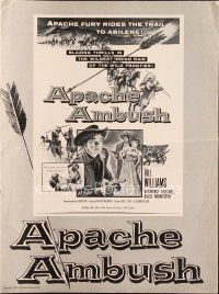 3r194 APACHE AMBUSH pressbook '55 Richard Jaeckel, Bill Williams
