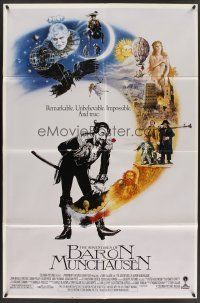 3s016 ADVENTURES OF BARON MUNCHAUSEN int'l 1sh '88 directed by Terry Gilliam, Casaro art!