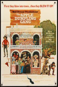 3s034 APPLE DUMPLING GANG 1sh '75 Disney, Don Knotts in the motion picture of profound nonsense!