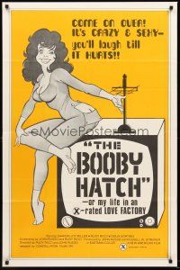 3s095 BOOBY HATCH 1sh '75 Rudy Ricci, Sharon Joy & her life in an x-rated love factory!