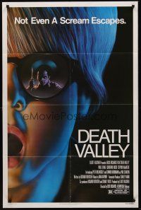 3s190 DEATH VALLEY 1sh '82 Paul Le Mat, Catherine Hicks, cool horror artwork!