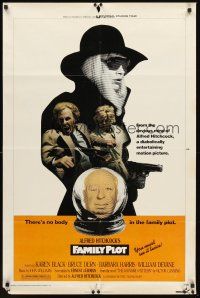 3s240 FAMILY PLOT 1sh '76 from the mind of devious Alfred Hitchcock, Karen Black, Bruce Dern!