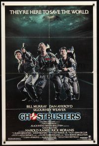 3s290 GHOSTBUSTERS 1sh '84 Bill Murray, Aykroyd & Harold Ramis are here to save the world!