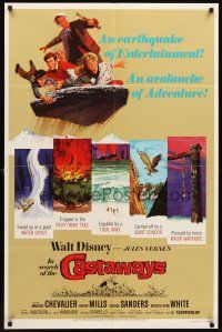 3s351 IN SEARCH OF THE CASTAWAYS 1sh R78 Jules Verne, Hayley Mills in an avalanche of adventure!