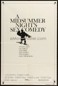 3s496 MIDSUMMER NIGHT'S SEX COMEDY 1sh '82 Woody Allen, Mia Farrow, Jose Ferrer!
