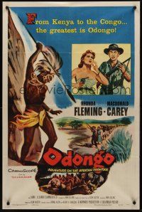 3s558 ODONGO 1sh '56 Rhonda Fleming in an African adventure sweeping from Kenya to Congo!