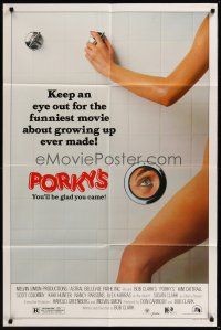 3s616 PORKY'S 1sh '82 Bob Clark, Kim Cattrall, Scott Colomby, teenage sex classic image!