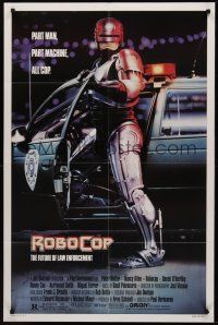 3s678 ROBOCOP 1sh '87 Paul Verhoeven classic, Peter Weller is part man, part machine, all cop!