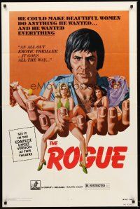 3s684 ROGUE style B 1sh '76 he makes beautiful women do anything he wants & he wanted everything!