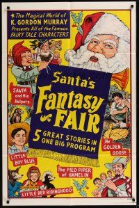 3s700 SANTA'S FANTASY FAIR 1sh '69 fantasy tales, Santa, Puss n' Boots, Hansel & Gretel + more!