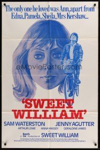 3s838 SWEET WILLIAM 1sh '82 Sam Waterston on bike, pretty Jenny Agutter!