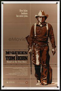 3s884 TOM HORN 1sh '80 they couldn't bring enough men to bring Steve McQueen down!