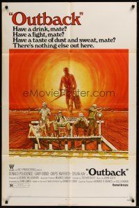 3s940 WAKE IN FRIGHT 1sh '71 Donald Pleasence & Sylvia Kay in tough Australian Outback!