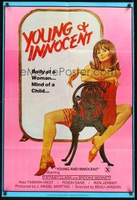 3s976 WILD INNOCENTS 1sh '82 woman's body, child's mind, sexy Young & Innocent art, Ron Jeremy!