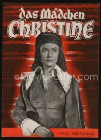 3t482 CHRISTINA  German pressbook '49 Die Madchen Christine, Petra Peters in the title role!