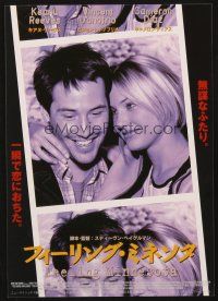 3t722 FEELING MINNESOTA purple Japanese 7.25x10.25 '96 c/u of Keanu Reeves & sexy Cameron Diaz!