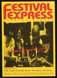 3t724 FESTIVAL EXPRESS Japanese 7.25x10.25 '05 music documentary with Janis Joplin & other greats!