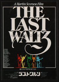 3t828 LAST WALTZ  Japanese 7.25x10.25 '78 Martin Scorsese rock 'n' roll concert documentary!