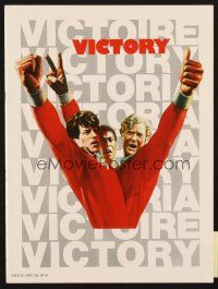 3t281 VICTORY  program '81 Escape to Victory, soccer players Stallone, Caine & Pele!