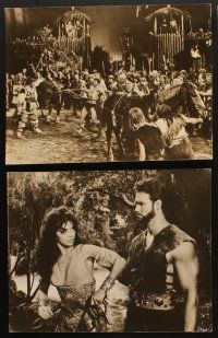 3t084 GOLIATH & THE BARBARIANS 8 deluxe 10.5x13.25 stills '59 Steve Reeves, sexy Chelo Alonso!