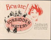 3t385 FORBIDDEN WATERS herald '26 Priscilla Dean rescues husband from a pretty blonde!