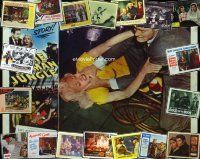 3w008 LOT OF 81 LOBBY CARDS '48 - '84 many different titles & genres from the 1940s to the 1980s!