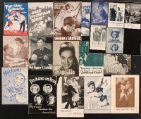 3w020 LOT OF 20 NON-U.S. DANISH PROGRAMS '38 - '49 lots of non-U.S. titles with different artwork!