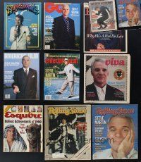 3w035 LOT OF 12 MAGAZINES WITH STEVE MARTIN COVERS '77-91 Rolling Stone, GQ, Esquire & more!