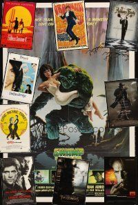 3w047 LOT OF 36 UNFOLDED ONE-SHEETS '80-02 Swamp Thing, Lord of the Rings: The Two Towers & more!