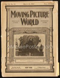 3w067 MOVING PICTURE WORLD exhibitor magazine March 31, 1917 Pickford, Fairbanks, Lloyd, Max Linder
