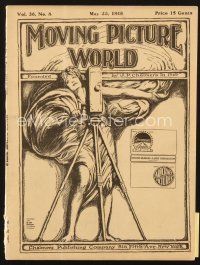 3w070 MOVING PICTURE WORLD exhibitor magazine May 25, 1918 Charlie Chaplin, Theda Bara, Mutt & Jeff