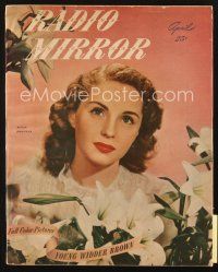 3w136 RADIO MIRROR magazine April 1947 portrait of pretty Susan Douglas by John Engstead!