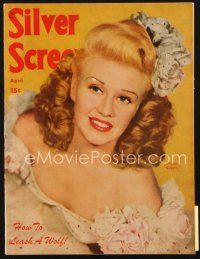 3w143 SILVER SCREEN magazine April 1946 portrait of Ginger Rogers, soon to be seen in Heartbeat!