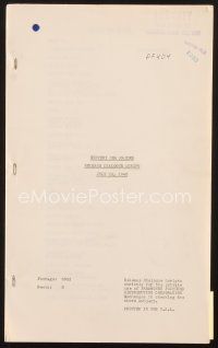 3w210 MYSTERY SEA RAIDER release dialogue script July 23, 1940, screenplay by Edward E. Paramore Jr.
