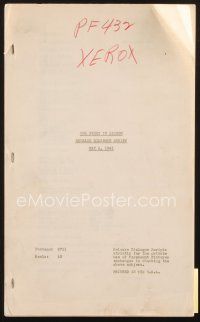 3w212 ONE NIGHT IN LISBON release dialogue script May 3, 1941, screenplay by Virginia Van Upp!