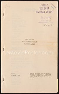 3w213 READY FOR LOVE release dialogue script October 2, 1934, screenplay by McNutt & McEvoy!