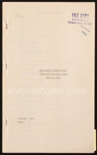 3w215 RETURN OF SOPHIE LANG censorship dialogue script June 13, 1936, screenplay by McNutt & Marlow!