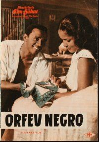 3w153 BLACK ORPHEUS German program '59 Marcel Camus' Orfeu Negro, many different images!