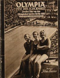 3w171 OLYMPIA PART TWO: FESTIVAL OF BEAUTY German program '38 Leni Riefenstahl Olympic documentary