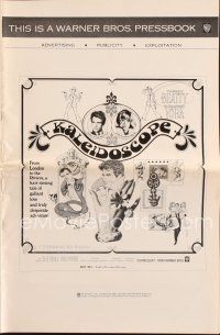 3w337 KALEIDOSCOPE pressbook '66 Warren Beatty, Susannah York