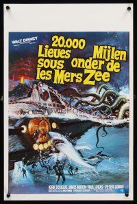 3x177 20,000 LEAGUES UNDER THE SEA Belgian R80s Jules Verne classic, great different art!
