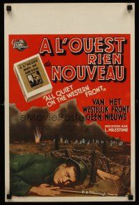 3x180 ALL QUIET ON THE WESTERN FRONT Belgian R50s Lew Ayres, Louis Wolheim, Lewis Milestone