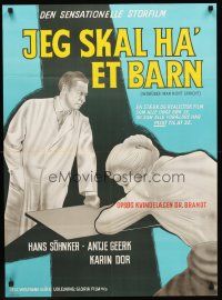 3x393 FALSE SHAME Danish '58 Wolfgang Gluck docudrama, art of doctor and girl in trouble!
