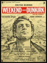 3x448 WEEKEND AT DUNKIRK Danish '64 Jean-Paul Belmondo, Week-end a Zuydcoote